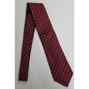 JOS A Bank Necktie  Red And Blue Accents 3.5 In Men's tie Wedding Prom